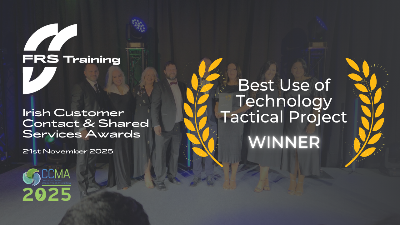 FRS Training Wins “Best Use of Technology Project” at the CCMA Awards 2025